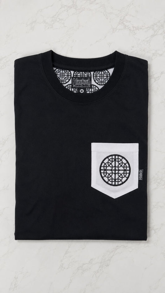 Hashish x SeedleSs Pocket Tee = Black