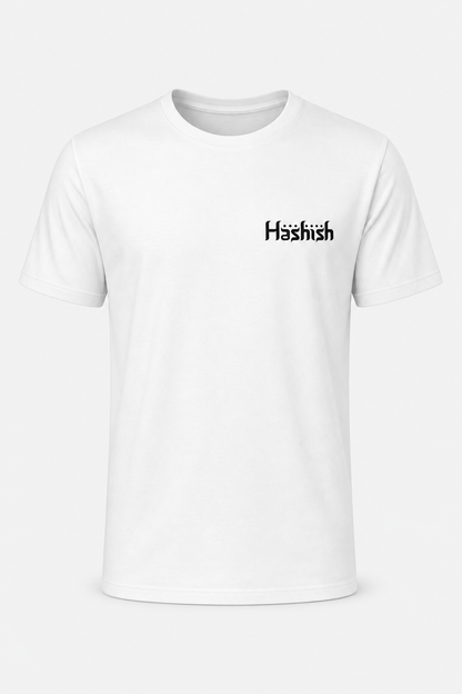 Hashish Signature Tee — Regular Fit (White)