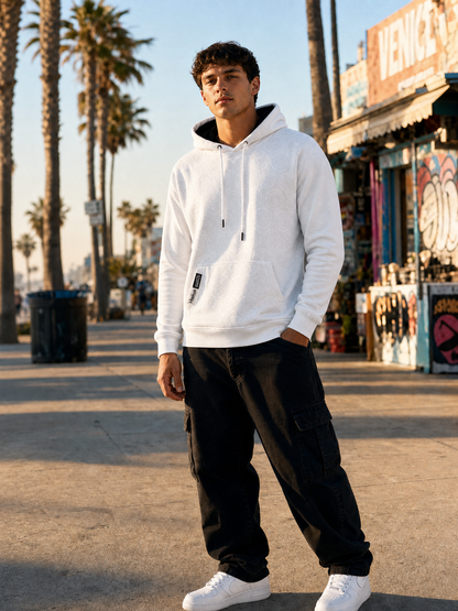 Hashish x SeedleSs Stash Pocket Hoodie – White