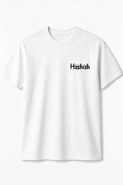 Hashish Signature Tee — Regular Fit White
