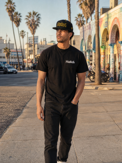 Hashish Signature Tee — Regular Fit Black