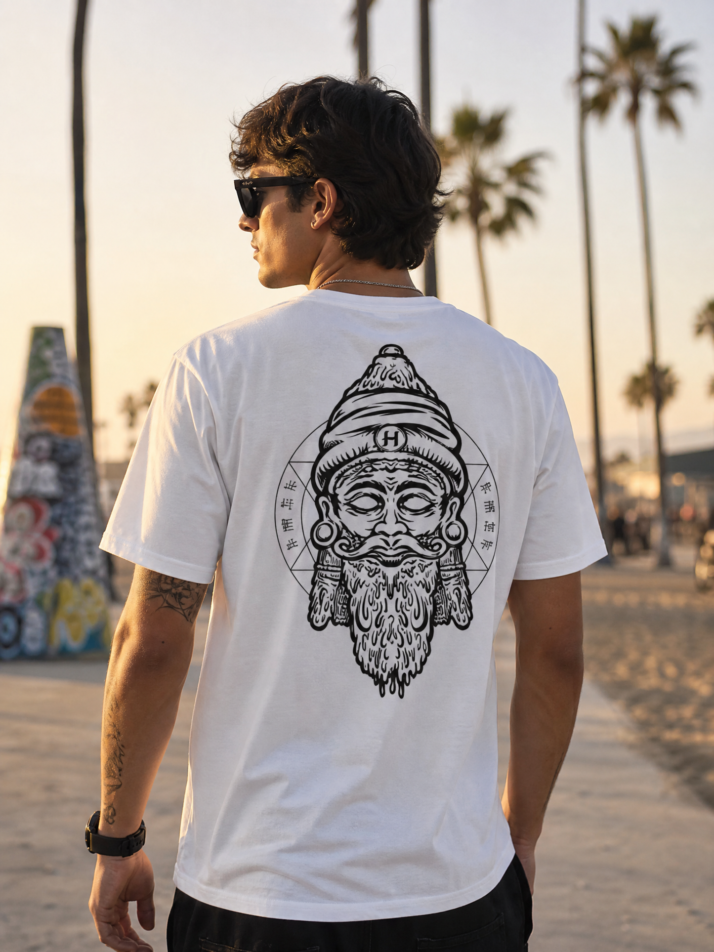 Hashish Signature Tee — Regular Fit White