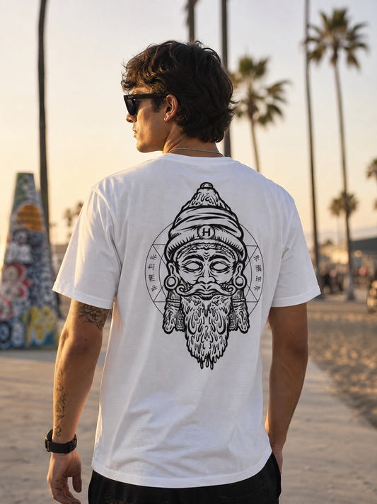 Hashish Signature Tee — Regular Fit White