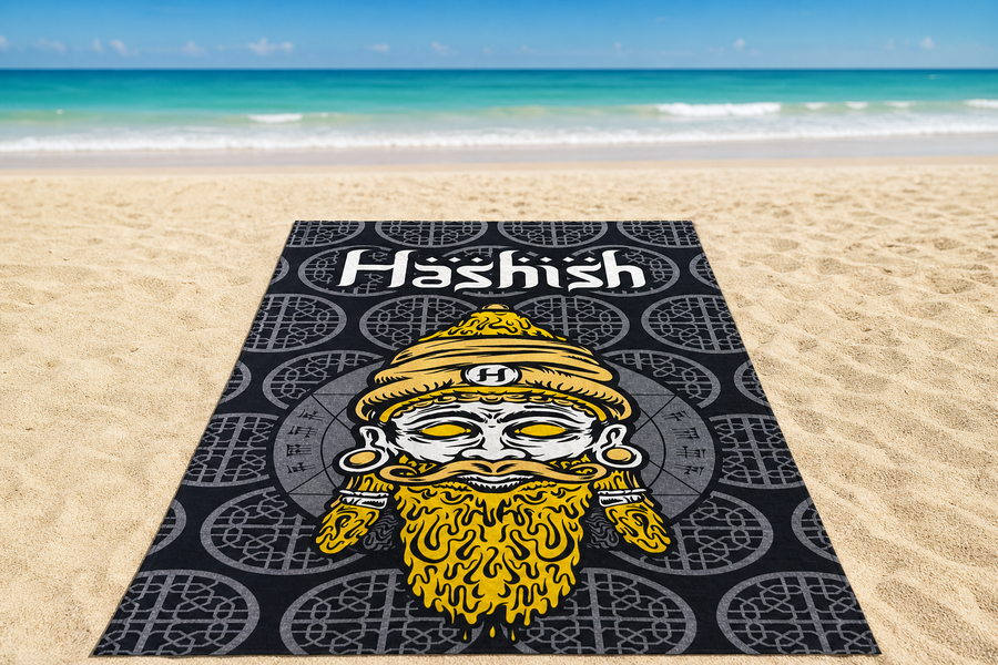 Stash Towel Hashish x SeedleSs black