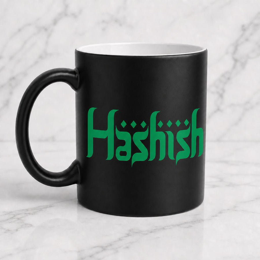 Color‑Changing “Hashish” Mug (Matte Black → White/Gray)