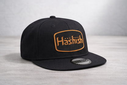 Hashish x SeedleSs Snapback Hat – Black Leather Patch