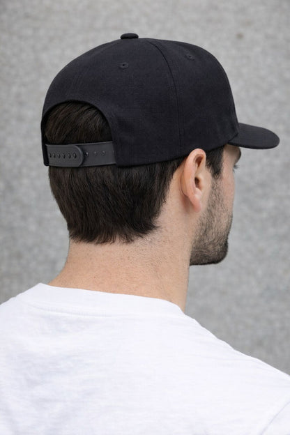Hashish x SeedleSs Snapback Hat – Black Leather Patch