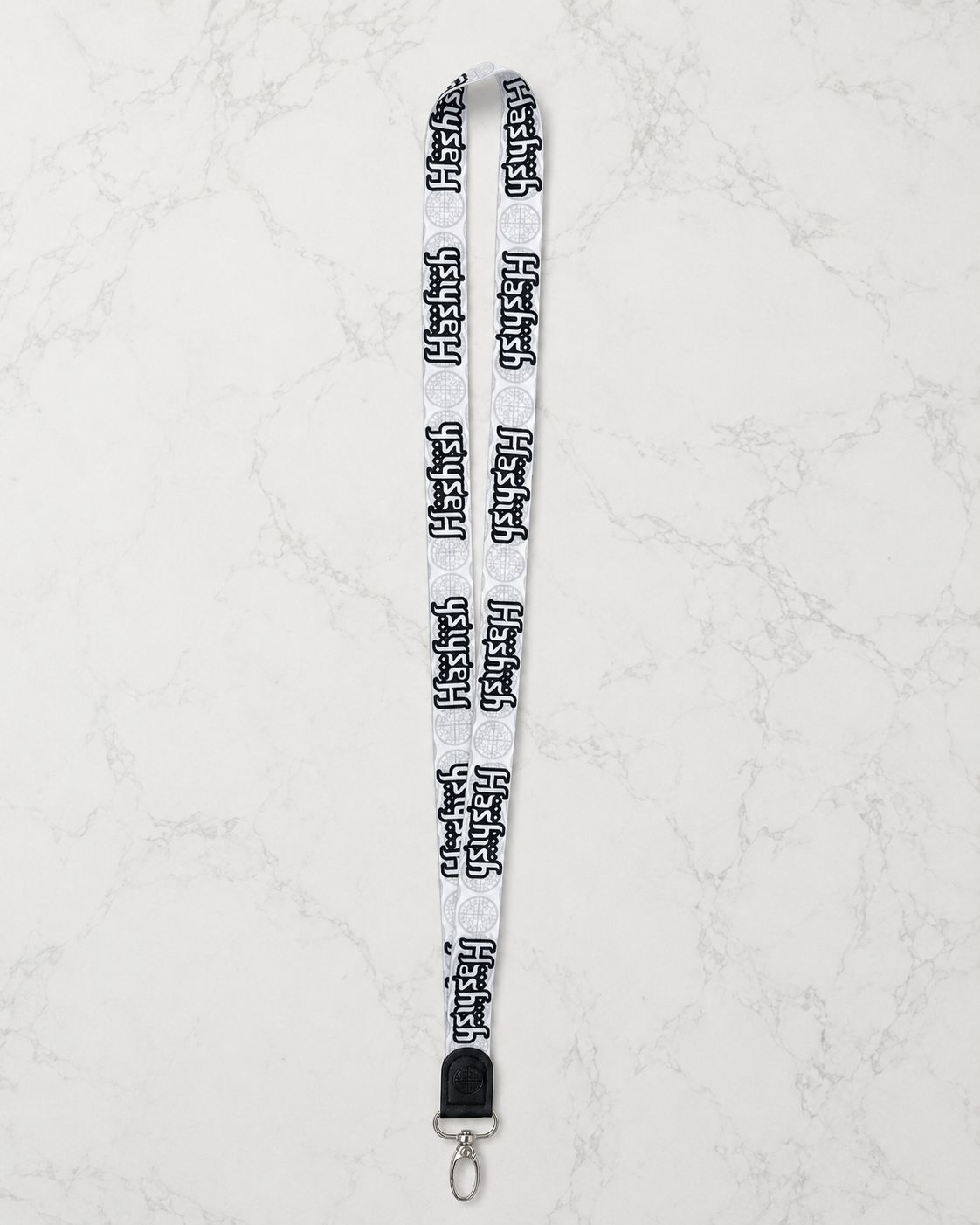 Hashish Signature Lanyard - White
