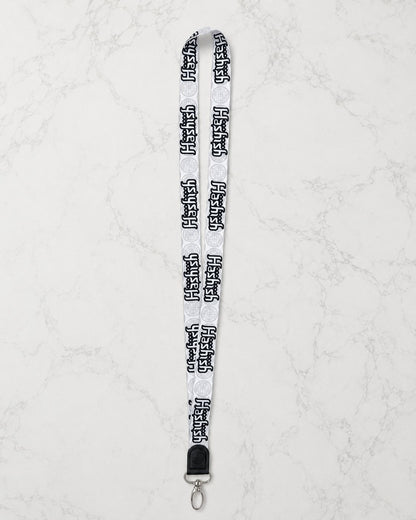Hashish Signature Lanyard - White