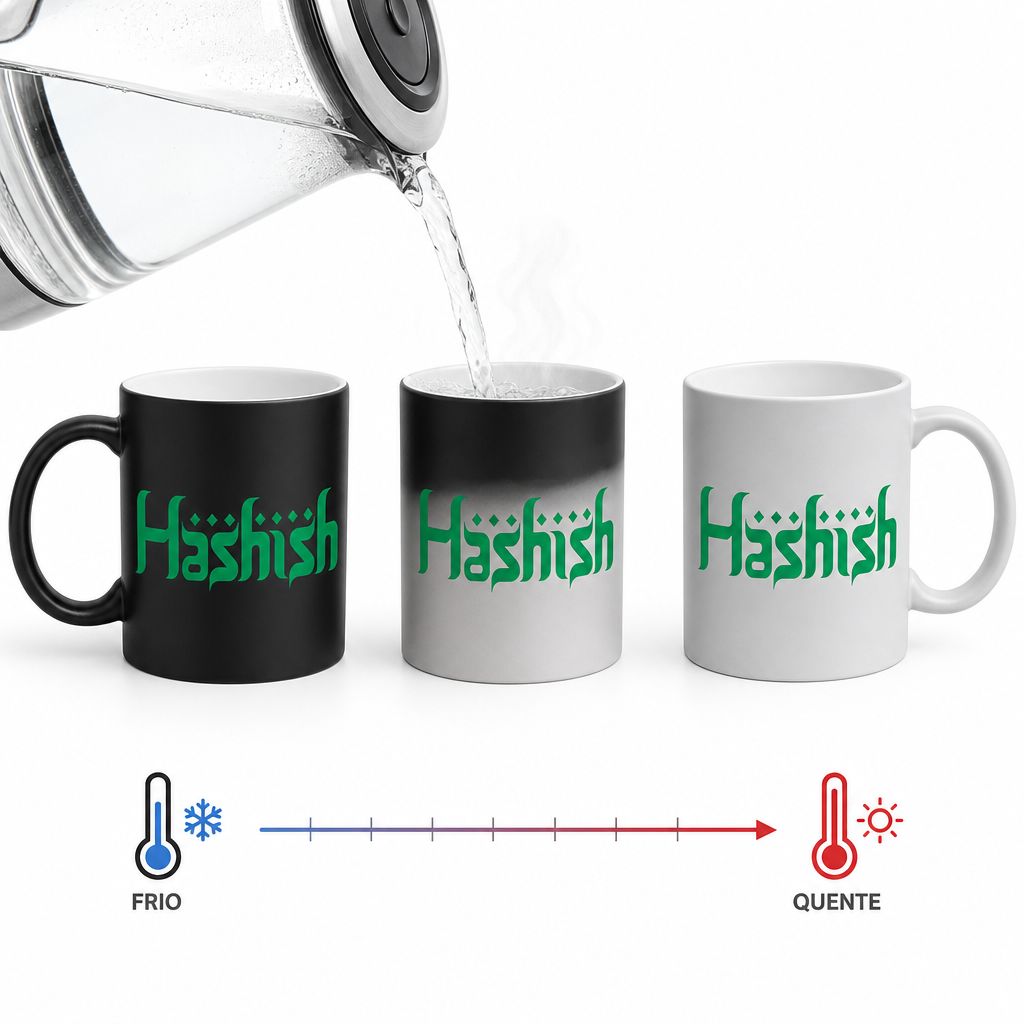 Color‑Changing “Hashish” Mug (Matte Black → White/Gray)
